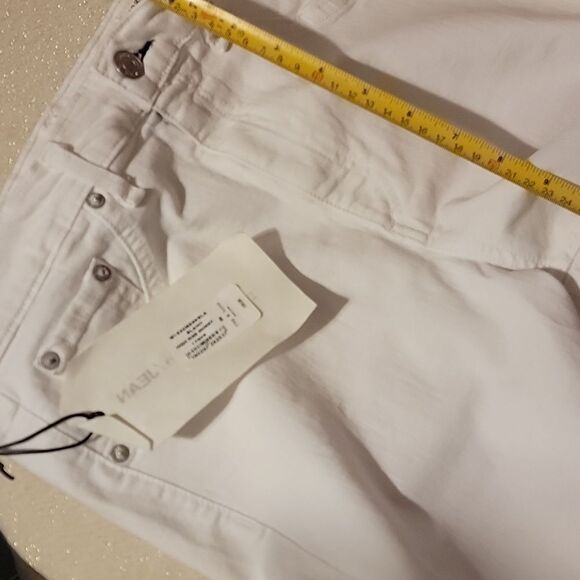 NWT Rag & Bone High Rise Skinny Jean in White - Picture 8 of 11